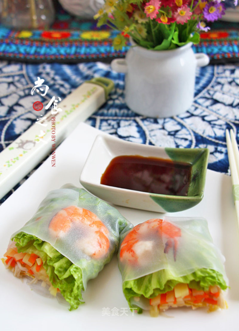 [vietnam] Fresh Shrimp Spring Rolls