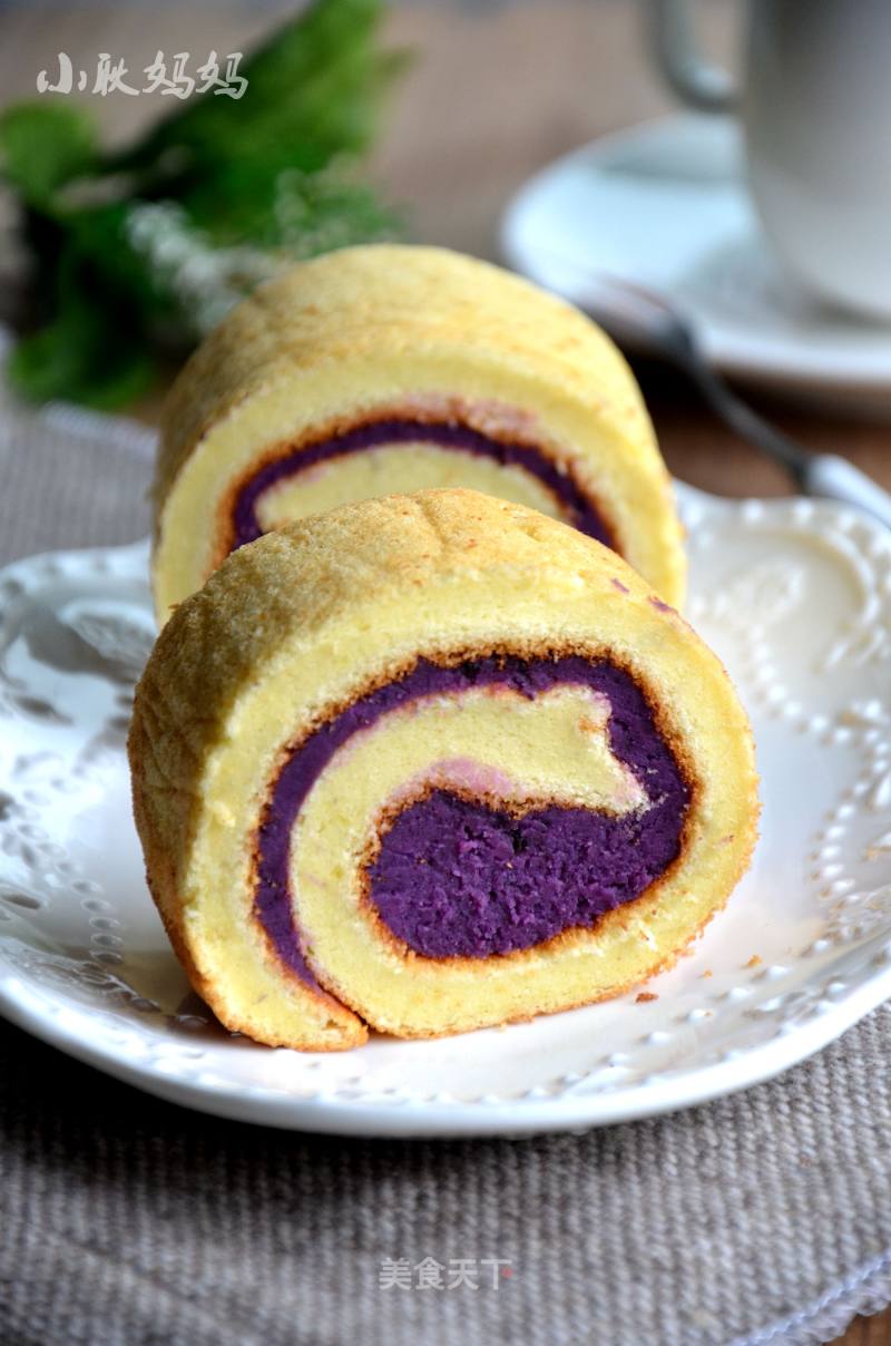 Purple Sweet Potato Cake Roll