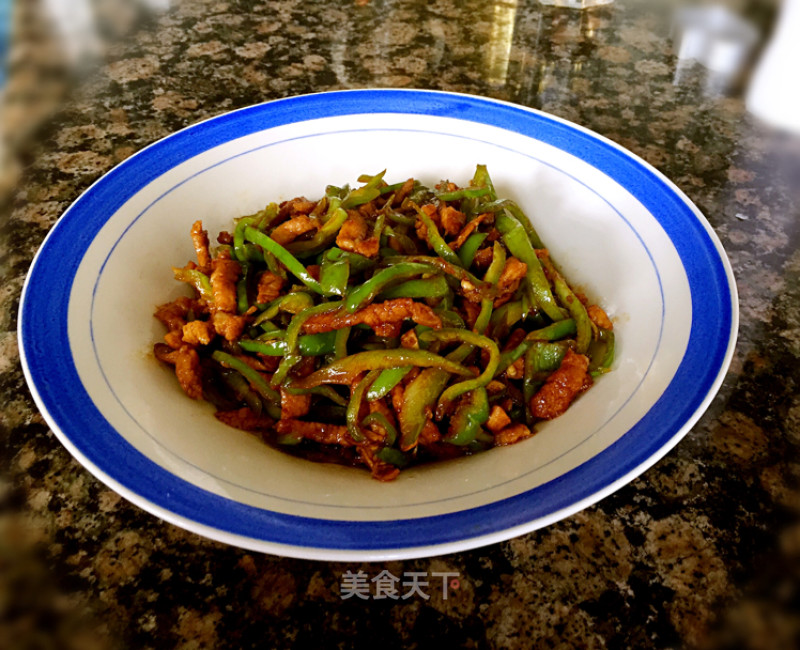 Green Pepper Shredded Pork recipe