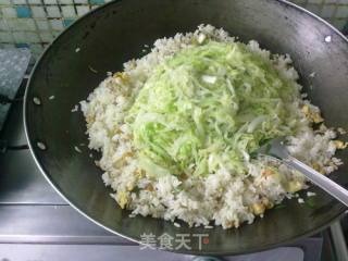 Fried Rice with Cabbage, Shrimp and Egg recipe