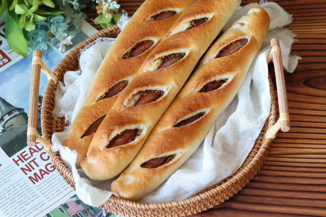 French Mustard Seed Sausage Bread recipe