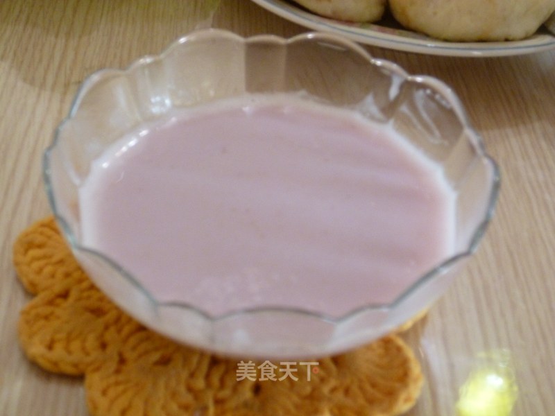 Bean Fragrant Purple Sweet Potato Fragrant Glutinous Rice Paste---bakery's Breakfast (1) recipe