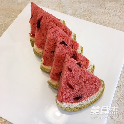 Super Cute Watermelon Toast recipe