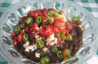 Hot and Sour Kudzu Noodles recipe