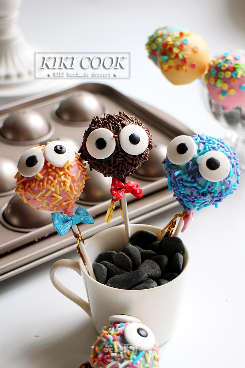 #四session Baking Contest and It's Love to Eat Festival#little Monster Lollipop Cake recipe