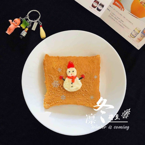 Little Snowman Toast recipe