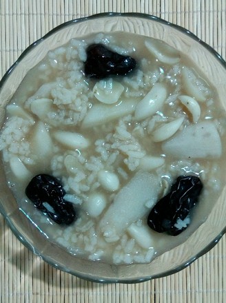 Red Dates, Yam and Lily Porridge recipe