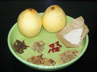 【stewed Pear with Chinese Herbal Medicine】 recipe