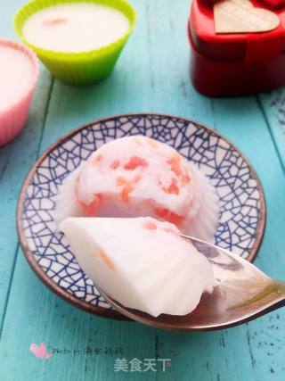 Red Pomelo Coconut Milk Jelly recipe