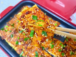 Pan Version of Sizzling Tofu with Crispy Skin, Better Than Roadside Stalls recipe