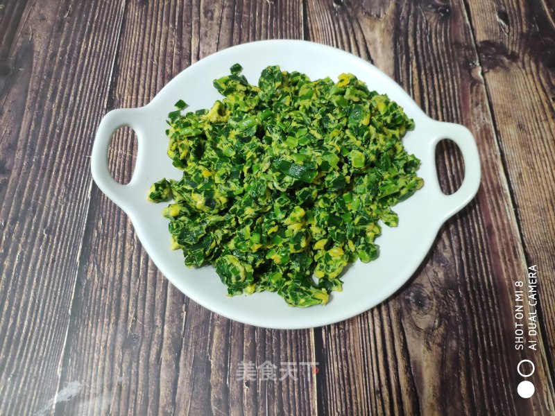 Scrambled Eggs with Leek recipe