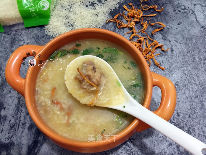 Cordyceps Flower Chicken Wing Congee