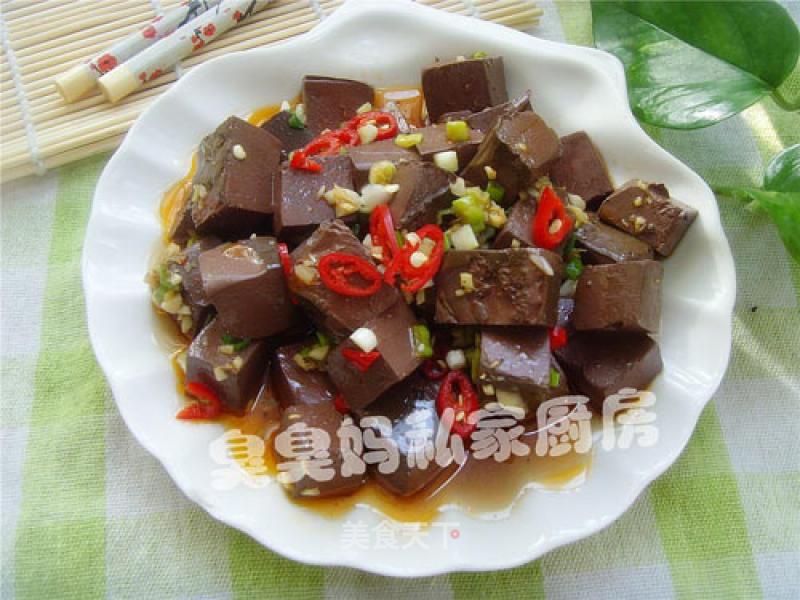 Spicy Duck Blood recipe