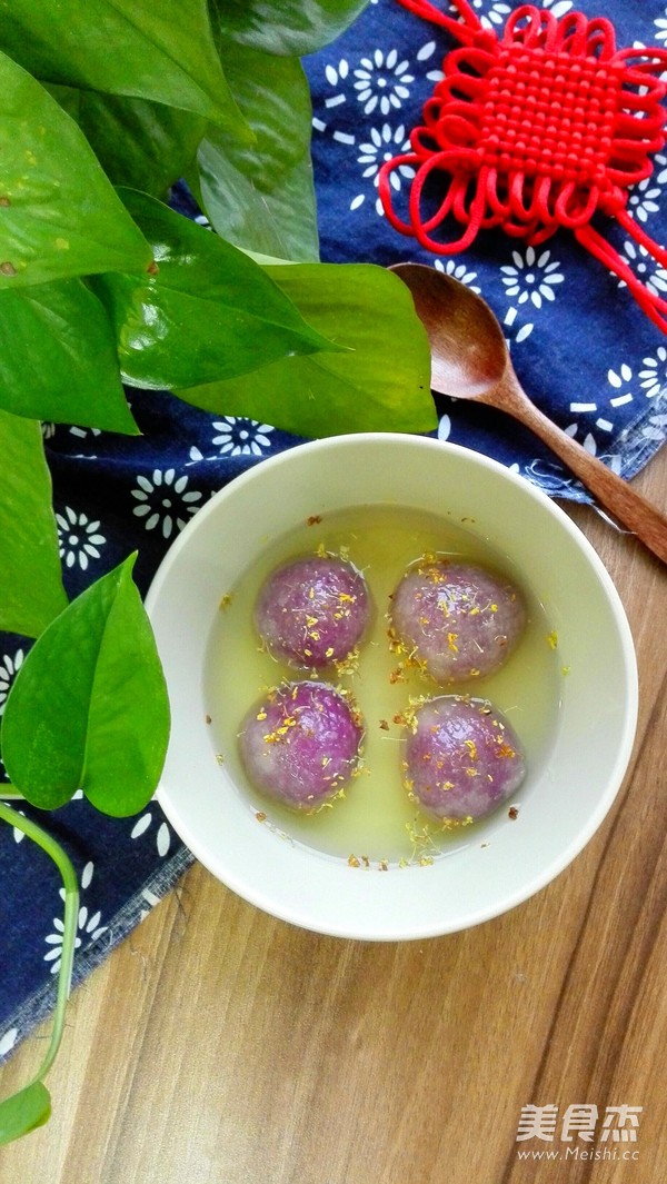 Purple Sweet Potato Milk and Crystal Gnocchi recipe