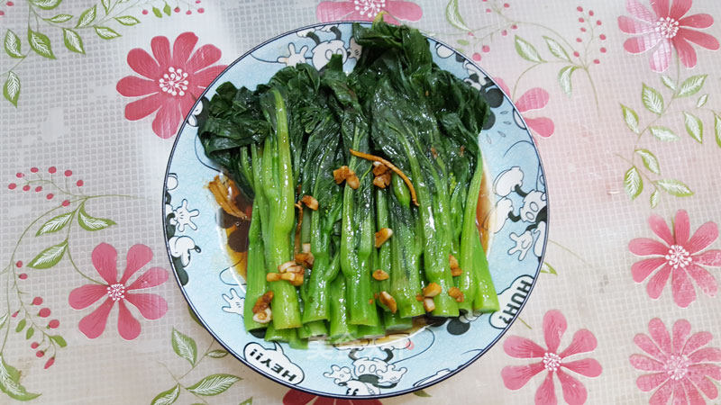 Salted Choy Sum recipe