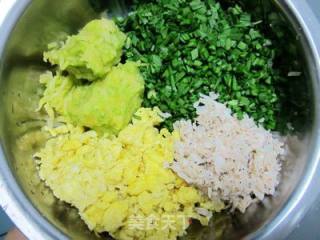 Horned Melon, Chive, Egg Dumpling recipe