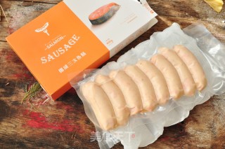 Salmon Sausage Toast Clip recipe