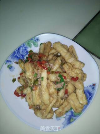 Fried Gluten with Minced Meat recipe