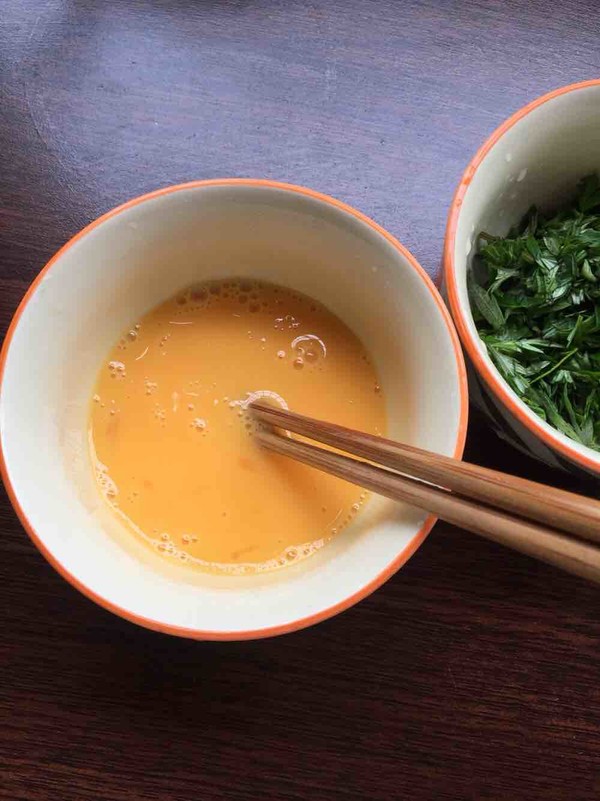 Mugwort Egg Soup recipe