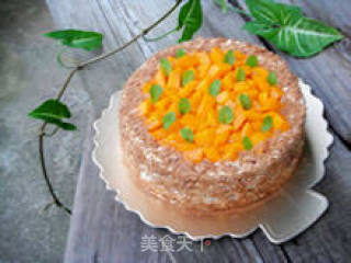 【mango Cream Cake】--- Daughter's Birthday Cake recipe