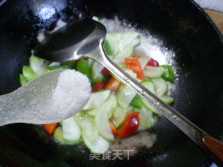 Double Pepper Stir-fried Night Blossom recipe