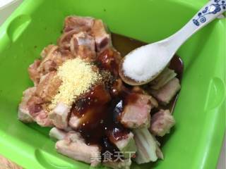 {steamed Pork Ribs with Pumpkin and Rice Noodles} recipe