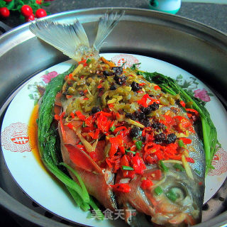 Double Pepper Steamed Fish recipe