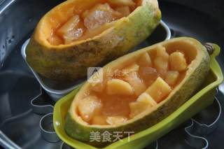 Goddess' Day & Essential Weapon-stewed Bird's Nest with Rock Sugar and Papaya recipe