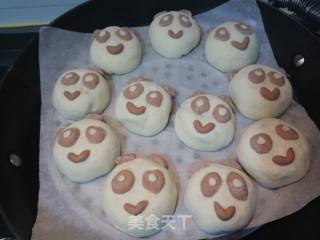 Panda Purple Sweet Potato Bun recipe