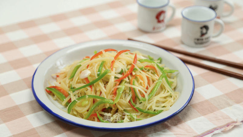 Green Pepper and Potato Shreds recipe