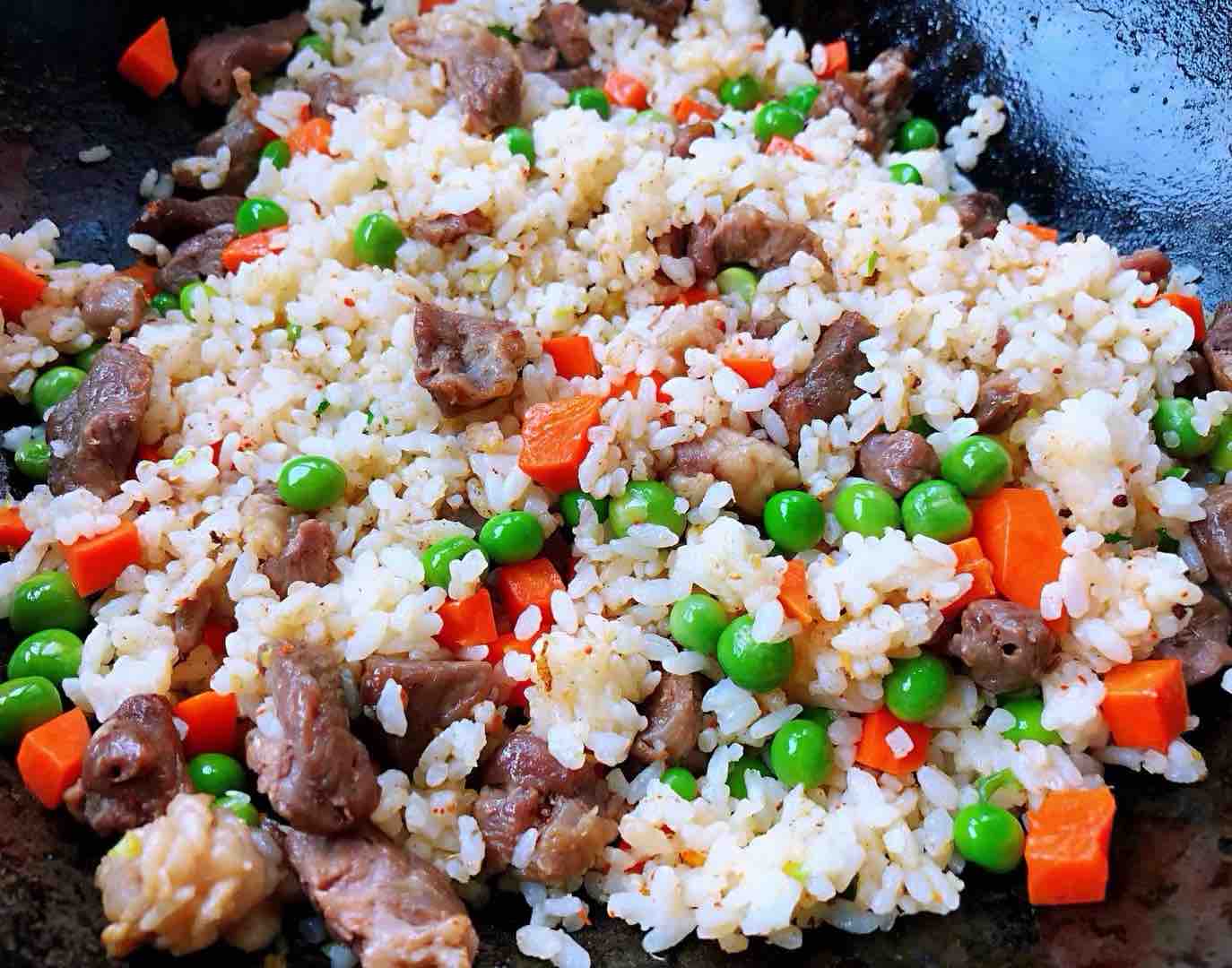 Lamb Skewers Fried Rice recipe