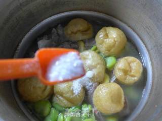 Oily Gluten Broad Bean Meat Bone Soup recipe