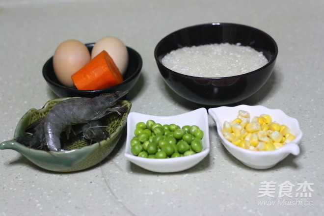 Fried Rice with Shrimp and Egg recipe