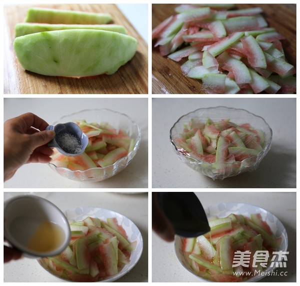 Watermelon Peel to Make A Sweet and Refreshing Dish recipe