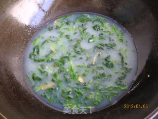 Spinach Haihong Egg Flower Soup recipe