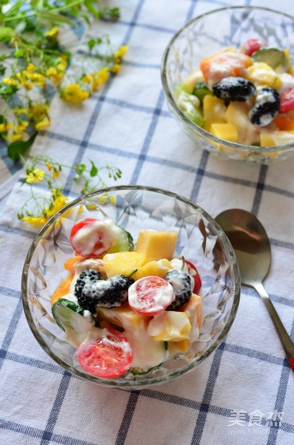 Yogurt Fruit and Vegetable Salad recipe