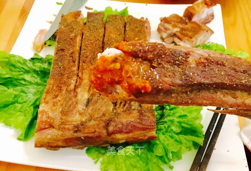 Grilled Pork Ribs in Oven Food