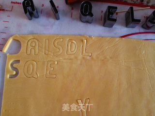 Happy New Year Letter Cookies recipe