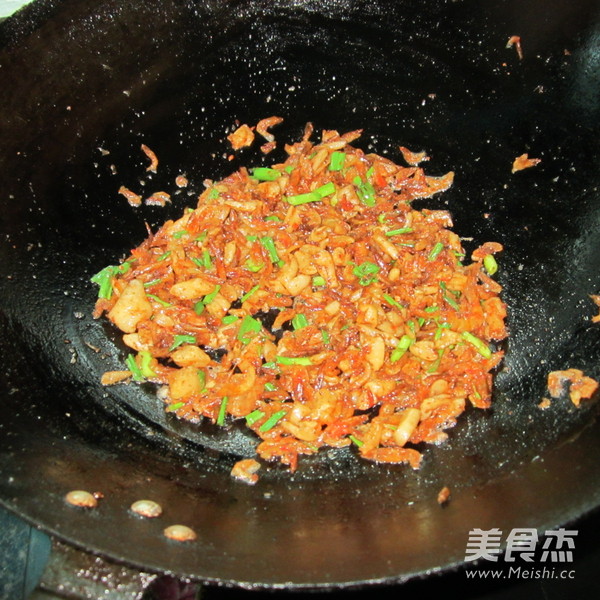 Stir-fried Shrimp with Dried Radish recipe