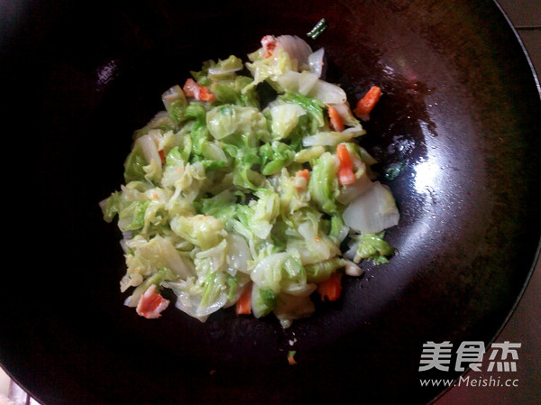 Stir-fried Shrimp with Cabbage recipe