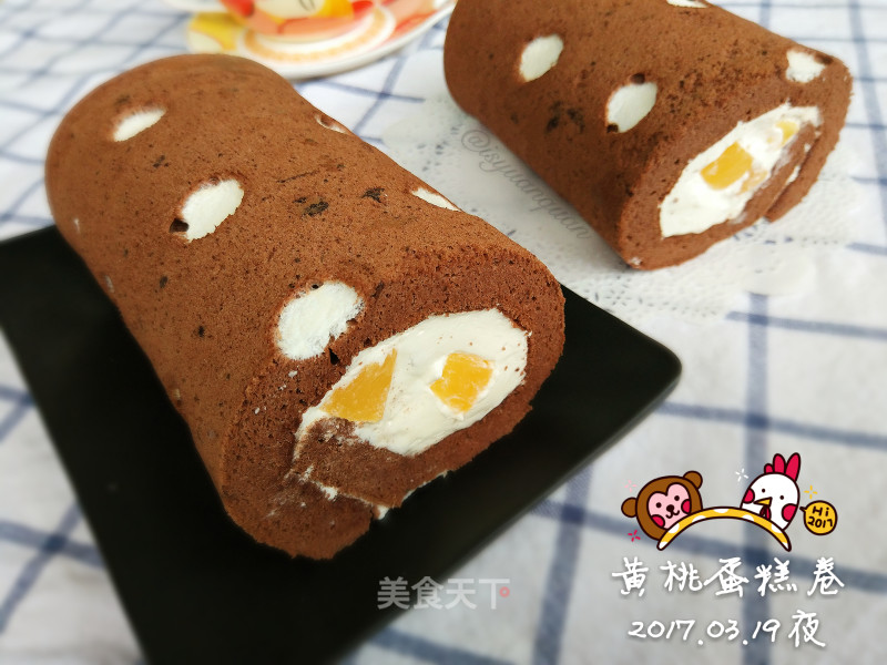 Yellow Peach Cake Roll recipe