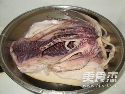 Braised Cuttlefish Head with Pork Belly recipe