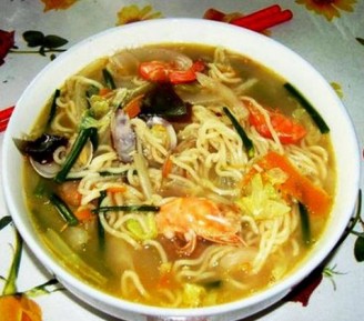 Seafood Noodles recipe