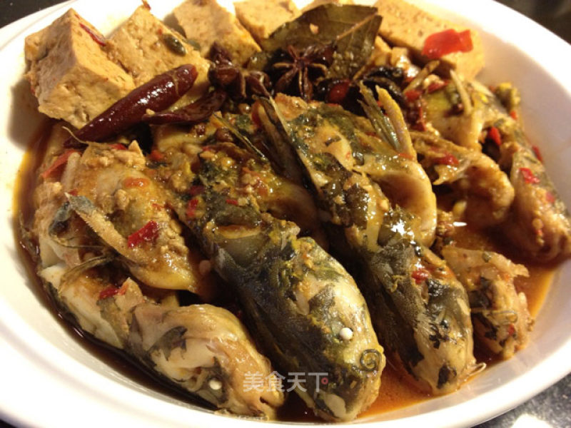 Braised Tofu with Yellow Bone Fish recipe