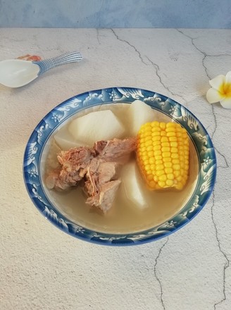 White Radish Corn Bone Soup recipe