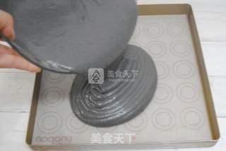 #aca烤明星大赛#bamboo Charcoal Butter Cake recipe