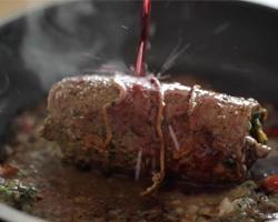 Pesto and Tomato Steak Roll-video [unbranded] recipe