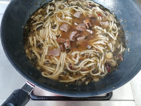 Beef Noodle Soup with Pickled Vegetables recipe