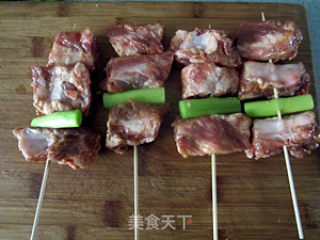 Grilled Pork Ribs with Green Garlic recipe