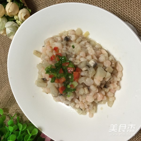 Stir-fried River Prawns with Water Chestnuts and Mushrooms recipe